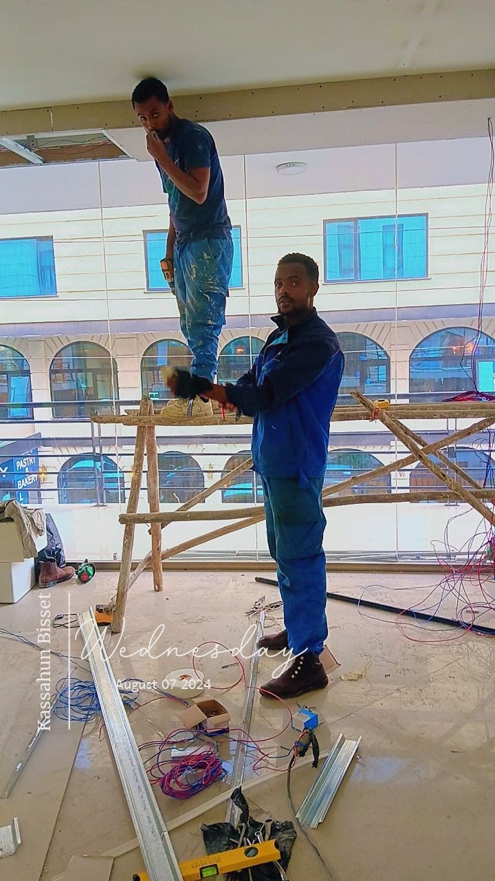 Team wiring commercial ceiling
