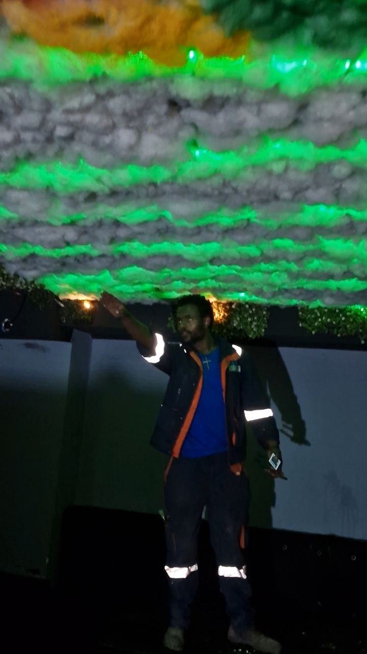Decorative lighting installation
